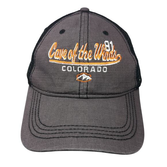 Cave Of The Winds Colorado Trucker Hat Gray One Size Adjustable Prairie Mountain - Picture 1 of 10